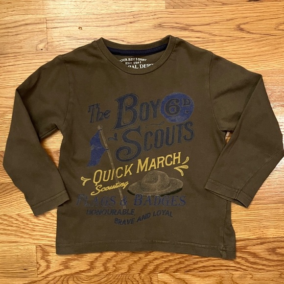 Mayoral Other - Mayoral Olive Long Sleeve Kids Tee
